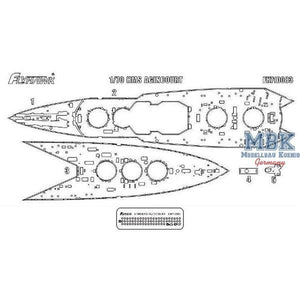 FlyHawk Model FH710124 HMS Hood 1941 Wooden Deck (for FH1160) 1/700 – image 2