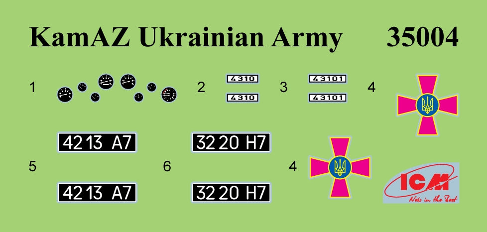 ICM 35004 KAMAZ-4310 Ukrainian Military Box Truck 1/35 – image 16