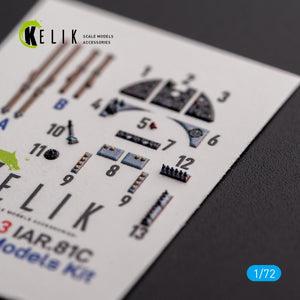 KELIK K72143 IAR.81c - interior 3D decals for IBG Models kit 1/72 – immagine 4