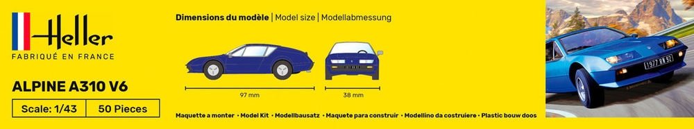 Heller 56146 Starter Kit - Alpine A310 V6 1/43 – zdjęcie 5