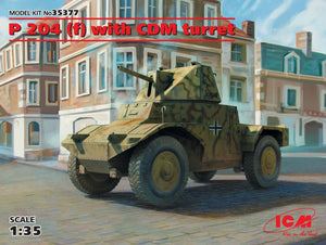 ICM 35377 Panzerspahwagen P 204 (f) with CDM turret, WWII German Armored Vehicle 1/35