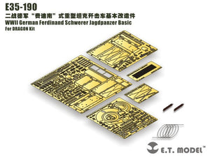 ET Model E35-190 WWII German Ferdinand Schwerer Jagdpanzer Basic (For DRAGON Kit) (1/35)
