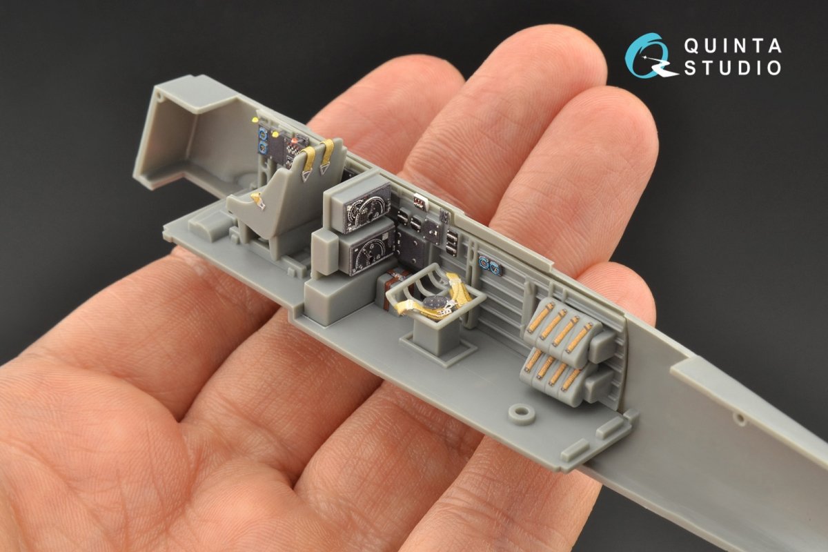 Quinta Studio QD48098 Ju 87B-2/R-2 3D-Printed &amp;amp; colored Interior on decal paper (Hasegawa) 1/48 – immagine 2