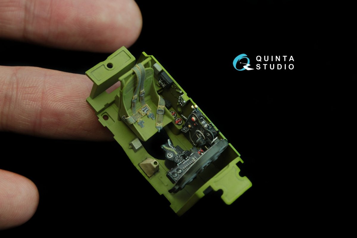 Quinta Studio QD48122 P-38H 3D-Printed &amp;amp; colored Interior on decal paper (for Tamiya kit) 1/48 – immagine 4