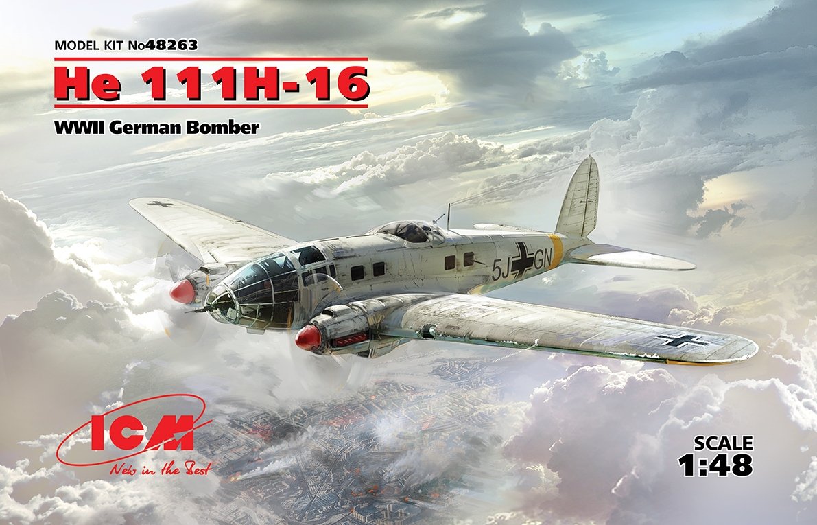 ICM 48263 He 111H-16, WWII German Bomber 1/48