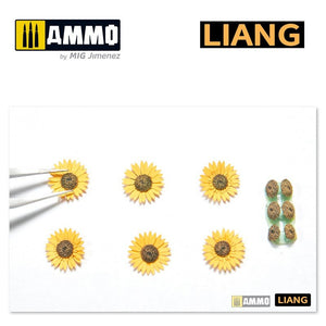 Liang 0101 Paper Sunflowers for Dioramas (laser+ 3D print parts) – Bild 5