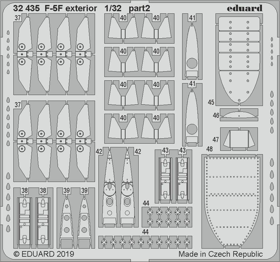 Eduard 32435 F-5F exterior 1/32 KITTY HAWK – obrázek 2
