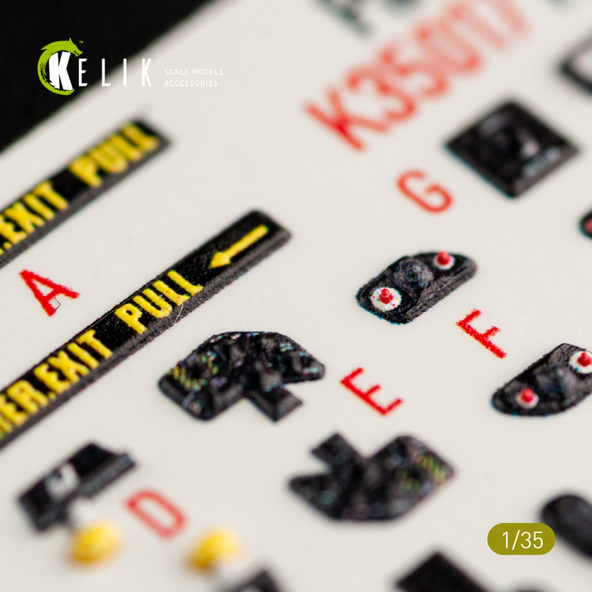 KELIK K35017 HH-60G PAVE HAWK INTERIOR 3D DECALS FOR KITTY HAWK KIT 1/35 – Bild 10