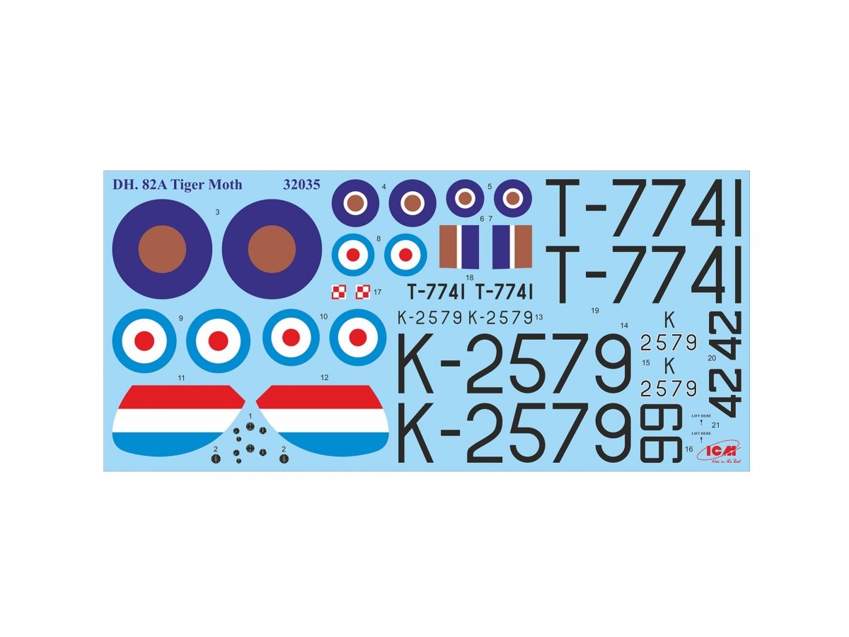 ICM 32037 DH. 82A Tiger Moth with WWII RAF cadets 1/32 – zdjęcie 13