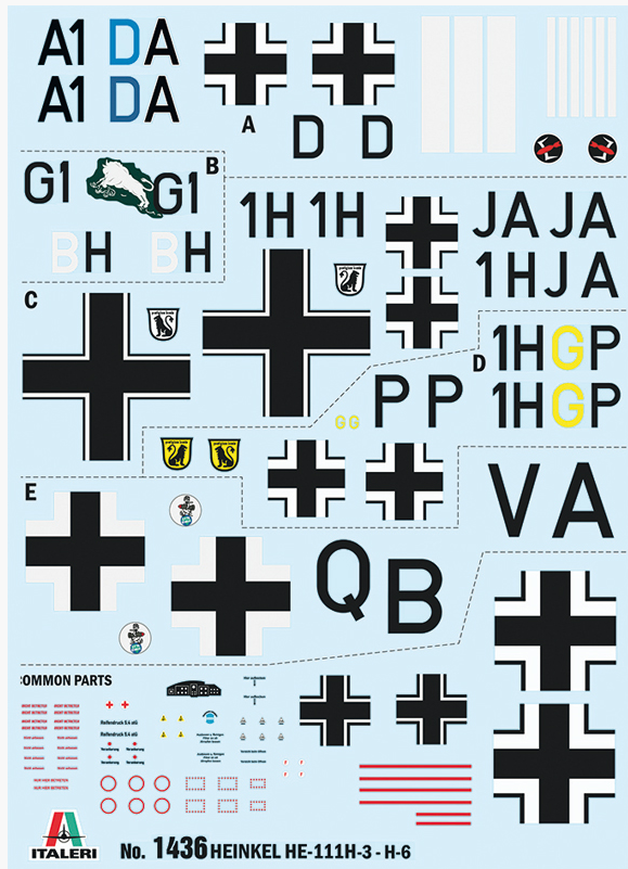 Italeri 1436 HEINKEL HE111H 1/72 – imagen 3