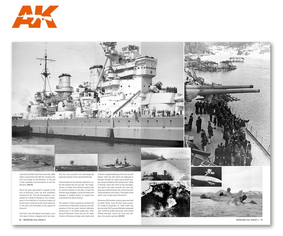 AK Interactive AK249 MODELLING FULL AHEAD 3: BISMARK &amp;amp; TIRPITZ (English) – Bild 8
