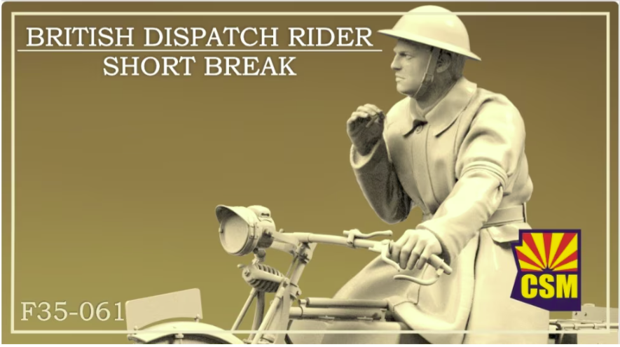 Copper State Models F35-061 British Dispatch Rider on a short break (Motorcycle not included) 1/35