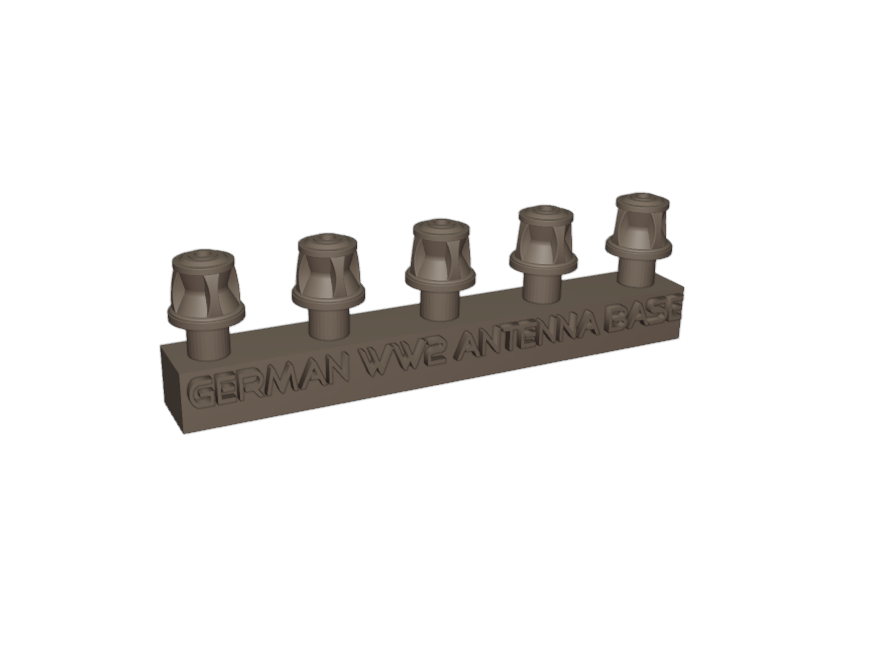 Yamamoto Model Parts YMP3513 German antenna base Set #2 (5 pcs.) 1/35 – Bild 2