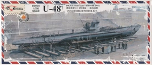 FlyHawk Model FH1101 U-boat Type VII B DKM U-48 w/Dock 1/700 – image 2