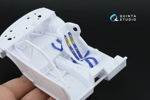 Quinta Studio QR+24004 Sabelt 2inch seat belt harness, blue (With metal buckles) (all kits) 1/24 – image 10
