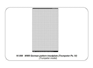 Aber 16099 WWII German pattern treadplate (Trumpeter Pz. IV) 1/16 – obrázek 11