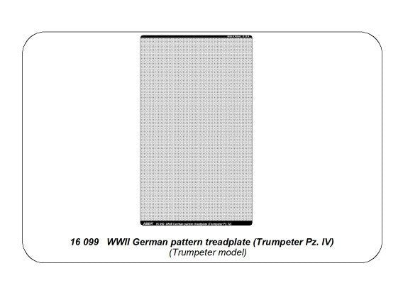 Aber 16099 WWII German pattern treadplate (Trumpeter Pz. IV) 1/16 – obrázek 11