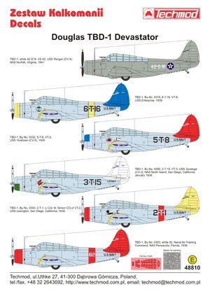 Techmod 48810 - Douglas TBD-1 Devastator 1/48 – obrázek 2
