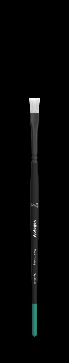 VALLEJO B09002 - Flat Brush - Weathering Flat Synthetic - Medium – immagine 2