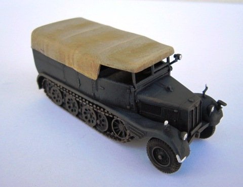 First to Fight PL041 Sd. Kfz. II German Half-Track Tractor (1/72) – obrázek 3