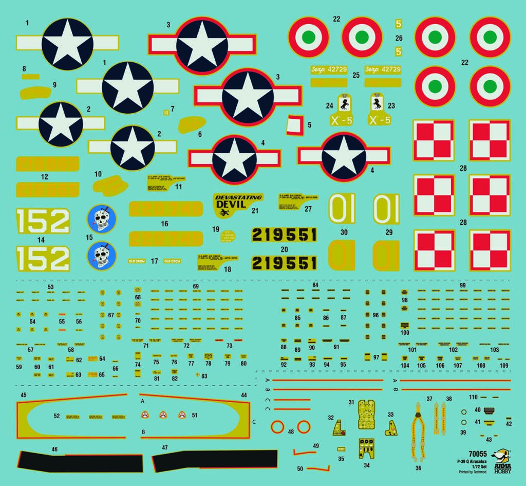 Arma Hobby 70055 P-39Q Airacobra 1/72 – obrázek 2