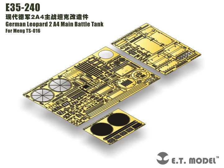 Maquette ET E35-240 Char de combat principal allemand Leopard 2 A4 (pour MENG TS-016) (1/35)