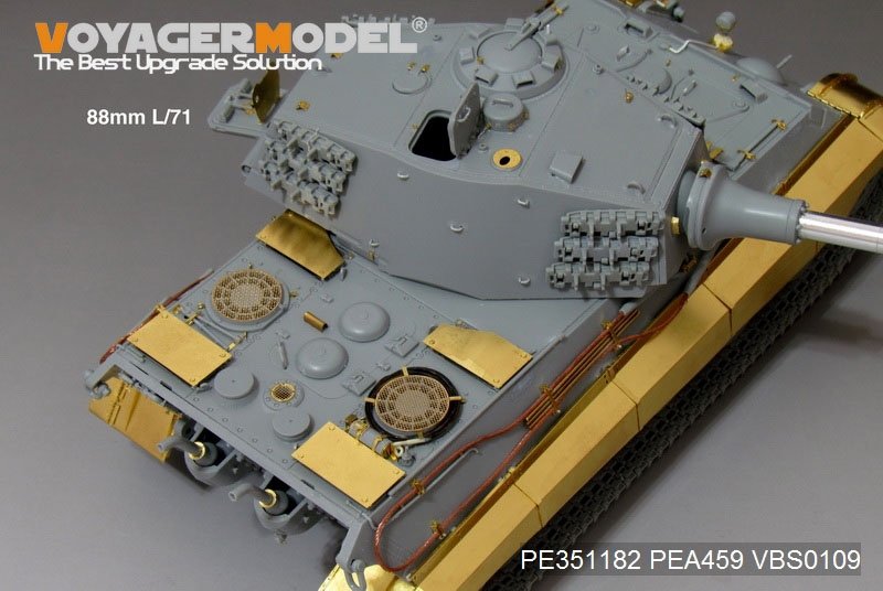 Maquette Voyager PE351182 Char King Tiger allemand de la Seconde Guerre mondiale (tourelle Hensehel) (pour kit DRAGON/ZVEZDA) 1/35 – image 14