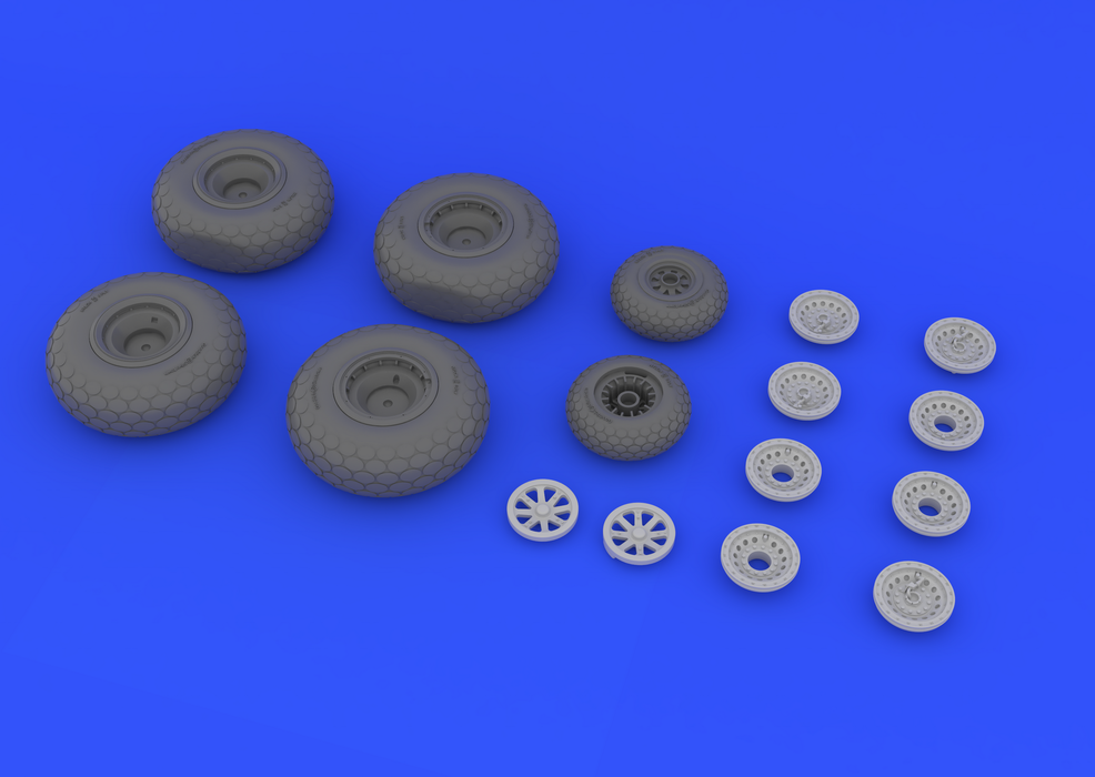 Eduard 648132 B-29 wheels 1/48 (REVELL) – Bild 4