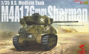 Asuka 35-047 US Medium Tank M4A1 76mm Sherman 1/35