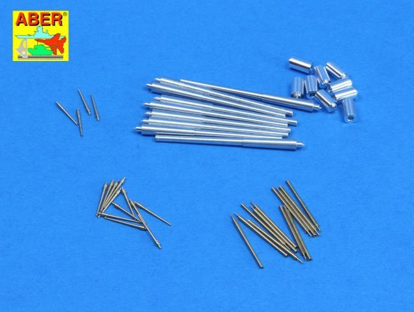 Aber 350L-67 Set of barrels for Italian Battleship: RN Roma 381mm x 9, 152mm x 12, 90mm x 12 1/350