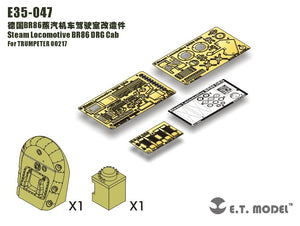 ET Model E35-047 Steam Locomotive BR86 DRG Cab (For TRUMPETER 01573) (1/35)