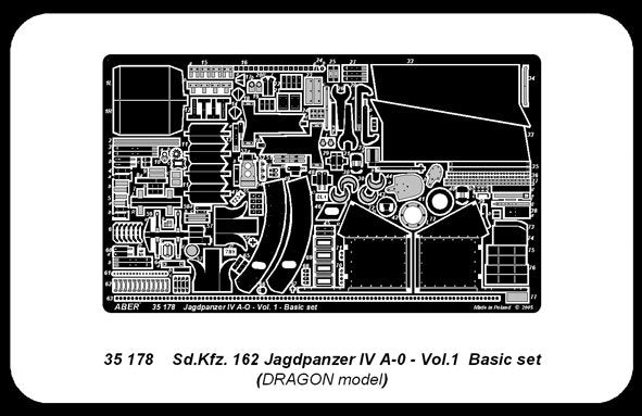 Aber 35178 German tank destroyer Sd.Kfz.162 Jagdpanzer IV A-0 - vol.1 - basic set 1/35 – obrázek 2