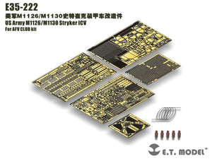 ET Model E35-222 US Army M1126/M1130 Stryker ICV (For AFV CLUB kit) (1/35)