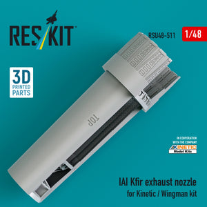 RESKIT RSU48-0511 IAI Kfir exhaust nozzle for Kinetic / Wingman kit (3D Printed) 1/48