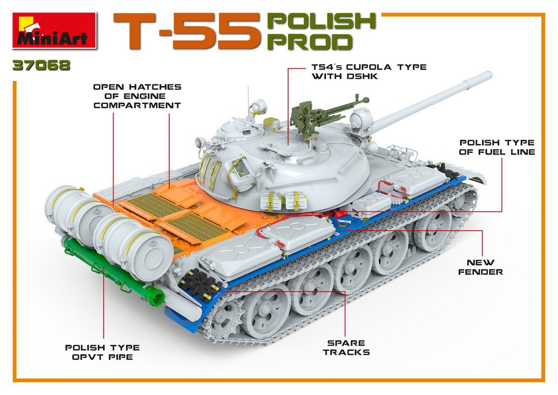 MiniArt 37068 T-55 POLISH PRODUCTION 1/35 – image 12