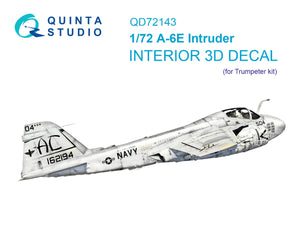 Quinta Studio QD72143 A-6E Intruder 3D-Printed colored Interior on decal paper (Trumpeter) 1/72