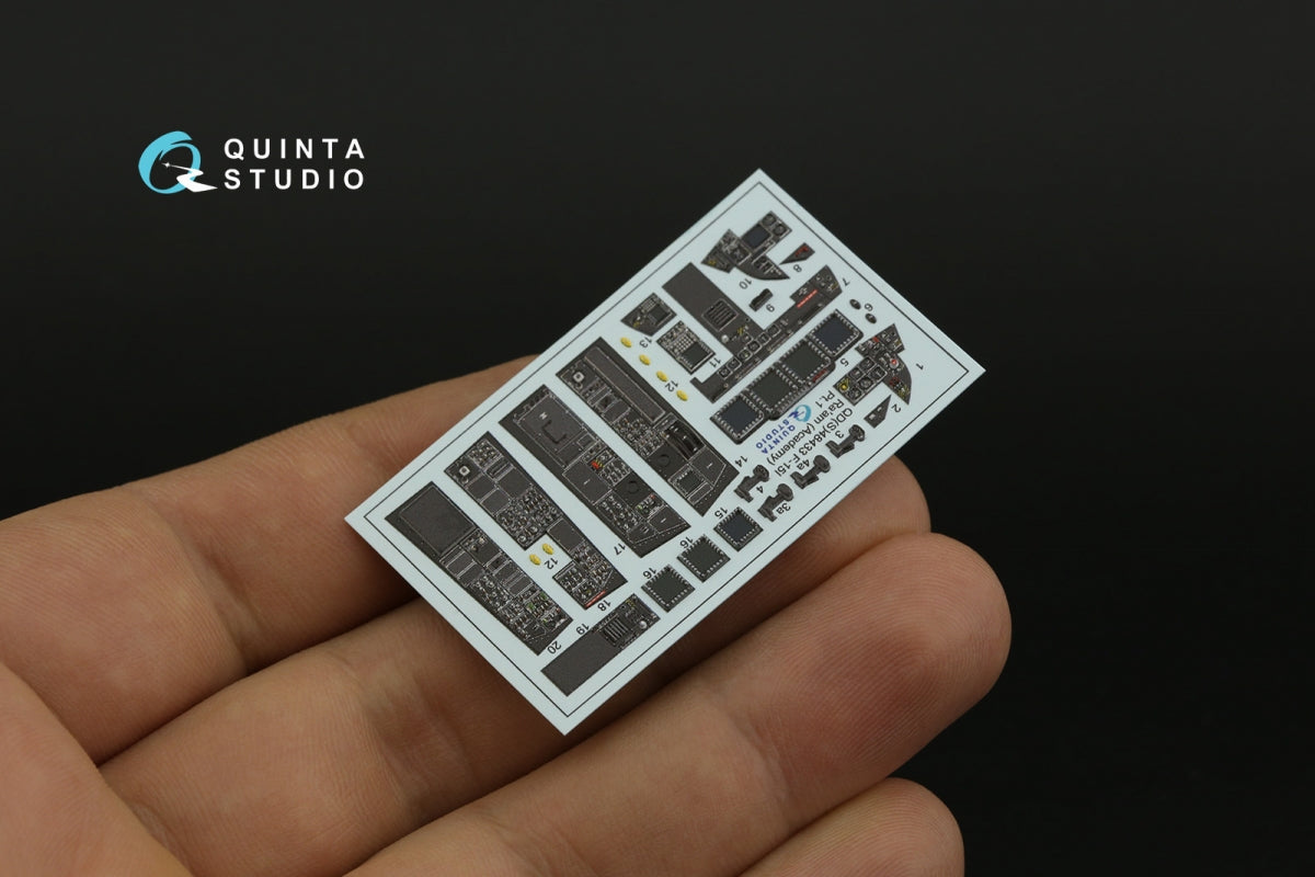 Quinta Studio QDS-48433 F-15I 3D-Printed &amp;amp; colored Interior on decal paper (Academy) (Small version) 1/48 – image 4