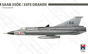 Hobby 2000 72056 Saab 35ÖE/35FS Draken (HASEGAWA + CARTOGRAF + MASKS) 1/72
