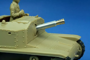 RB Model 35B103 75mm L/18 Barrel for italian Semovente M40 1/35