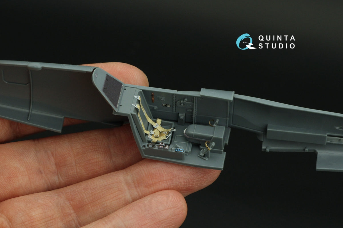 Quinta Studio QD48420 Bf 109K-4 3D-Printed &amp;amp; colored Interior on decal paper (Eduard) 1/48 – immagine 7