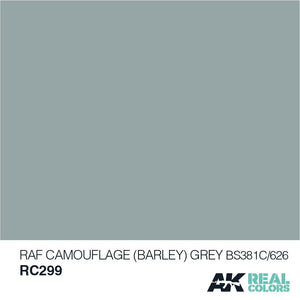 AK Interactive RC299 RAF CAMOUFLAGE (BARLEY) GRAY BS381C/626 – 10ML – immagine 2