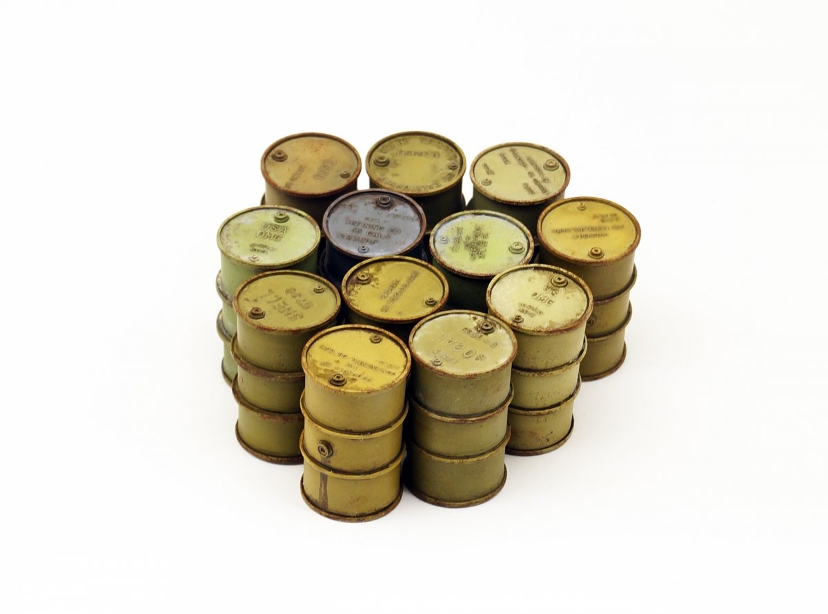 Panzer Art RE35-515 WWI Allied fuel drums (12pcs) 1/35 – image 2