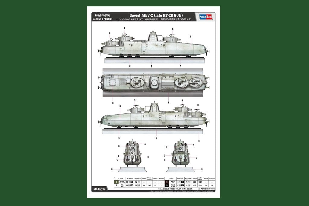Hobby Boss 85516 Soviet MBV-2 (Late KT-28 Gun) 1/35 – image 3