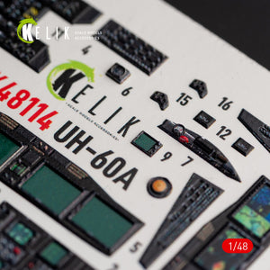 KELIK K48114 UH-60A Black Hawk - Type 2 &amp;quot;Defense Intelligence of Ukraine&amp;quot; interior 3D decals for ICM kit 1/48 – image 9