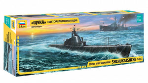 Zvezda 9041 Sous-marin soviétique de la Seconde Guerre mondiale SHCHUKA (SHCH) classe 1/144
