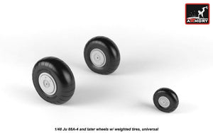 Armory Models AW48202 Junkers Ju 88 late wheels w/ weighted tires 1/48 – obrázek 4
