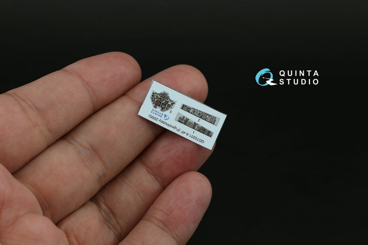 Quinta Studio QD72201 A-4F 3D-Printed &amp;amp; colored Interior on decal paper (Fujimi/Hobby 2000) 1/72 – obrázek 5