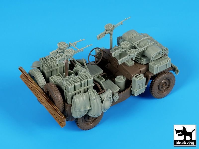 Black Dog T35224 British SAS jeep Africa accessories set 1/35 – immagine 3