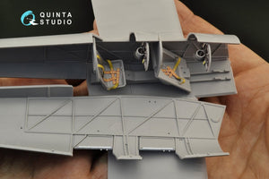 Quinta Studio QD32124 DH 82A Tiger Moth 3D-Printed &amp;amp; colored Interior on decal paper (ICM) 1/32 – image 11