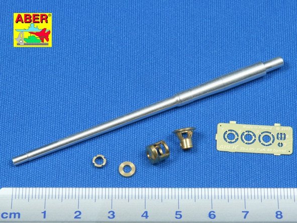 Aber 35L-005 Barrel with muzzle brake Pak 40/3 for Marder III M Tamiya 1/35 – image 2
